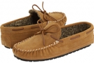 Cinnamon Suede Minnetonka Casey Slipper for Men (Size 7)