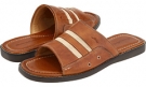 Brown Leather Tommy Bahama Anchors Away Slide for Men (Size 7)