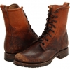 Cognac Stone Wash Frye Veronica Combat for Women (Size 7.5)