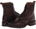 Dark Brown Scotch Grain 2 Frye James Lug Wingtip Boot for Men (Size 8.5)