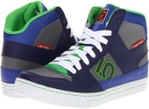 Navy/Light Grey/Grass Green Five Ten Lineking for Men (Size 7.5)