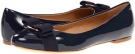 Oxford Blue Patent Salvatore Ferragamo Varina for Women (Size 6)