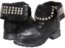 Black Vintage Leather Frye Rogan Studded Lace for Women (Size 9.5)