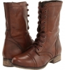 Brown Leather Steve Madden Troopa for Women (Size 6)