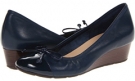 Blazer Blue Patent Cole Haan Air Tali Lace Wedge for Women (Size 8)