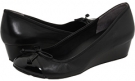 Black/Black Patent Cole Haan Air Tali Lace Wedge for Women (Size 7.5)