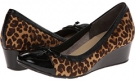 Ocelot Haircalf/Black Patent Cole Haan Air Tali Lace Wedge for Women (Size 11)