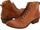 Cognac Soft Leather Frye Carson Lace Up for Women (Size 9)