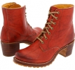 Burnt Red Frye Sabrina 6G Lace Up for Women (Size 8.5)