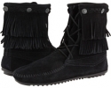 Double Fringe Front Lace Boot Women's 8