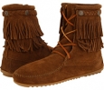 Minnetonka Double Fringe Front Lace Boot Size 5