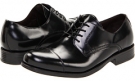 Black Brushed Calf Skin Johnston & Murphy Atchison Cap Toe for Men (Size 9.5)