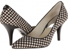 Black Houndstooth Haircalf/White Vachetta MICHAEL Michael Kors MK Flex Mid Pump for Women (Size 7)