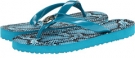 Tile Blue Rubber MICHAEL Michael Kors MK Flip Flop for Women (Size 10)