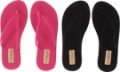 Black & Fuchsia Flojos Fiesta 2-Pair Pack for Women (Size 10)