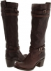 Dark Brown Tumbled Full Grain Frye Jane Strappy for Women (Size 9)