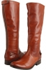 Cognac Frye Melissa Button Back Zip for Women (Size 6)