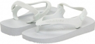 White Havaianas Kids Top Flip Flops for Kids (Size 8)