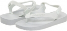 White Havaianas Kids Top Flip Flops for Kids (Size 6.5)