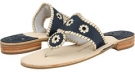 Navy/Platinum Jack Rogers Palm Beach Navajo Platinum for Women (Size 10)