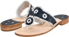 Navy/White Jack Rogers Palm Beach Navajo Flat for Women (Size 12)