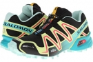 Black/Flashy/Igloo Blue Salomon Speedcross 3 CS for Women (Size 9)