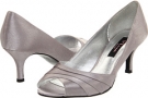 Royal Silver Satin Nina Criana for Women (Size 6)