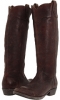 Dark Brown Stone Antiqued Frye Carson Lug Riding for Women (Size 6)