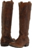 Cognac Stone Antiqued Frye Carson Lug Riding for Women (Size 6.5)