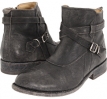 Black Stone Antiqued Frye Jayden Cross Strap for Women (Size 7.5)