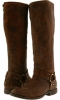 Cognac Stone Antiqued Frye Phillip Harness Tall for Women (Size 7)