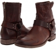 Dark Brown Soft Vintage Leather Frye Phillip Harness for Women (Size 9)