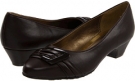 Dark Brown Vitello Soft Style Pleats Be With You for Women (Size 12)