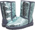 Dolphin Blue UGG Classic Short Sparkles for Women (Size 10)