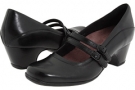 Black Leather Clarks England Sugar Dust for Women (Size 5)