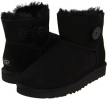 Black UGG Mini Bailey Button for Women (Size 7)