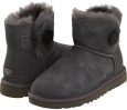 Grey UGG Mini Bailey Button for Women (Size 5)