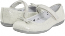 White Glitter Patent Kid Express Josie for Kids (Size 4)