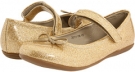 Gold Glitter Patent Kid Express Josie for Kids (Size 7)