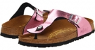 Rose Metallic Leather Birkenstock Kids Papillio Gizeh - Metallic for Women (Size 11)