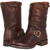 Cognac Stone Antiqued Frye Veronica Short for Women (Size 10)