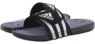 Black/Metallic Silver/Running White adidas adissage Fade for Men (Size 9)