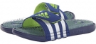 Night Blue/Metallic Silver/Solar Slime adidas adissage Fade for Men (Size 9)