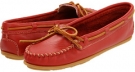 Red Minnetonka Leather Moc for Women (Size 9.5)