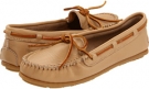 Sand Minnetonka Leather Moc for Women (Size 5.5)