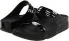 Black FitFlop Walkstar Slide Patent for Women (Size 5)