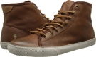 Cognac Soft Pebbled Full Grain/Suede Frye Chambers High for Men (Size 10.5)