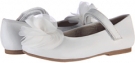 White Pazitos Silk Rose MJ PU for Kids (Size 10.5)