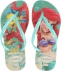 Beige/Green Havaianas Kids Slim Princess Disney Flip Flops for Kids (Size 8)