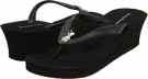 Black Tommy Bahama Bimini Flip Flop Wedge for Women (Size 8)